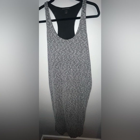 Banana Republic Petite Textured Stripe Patio Dress Size LP - Picture 2 of 14